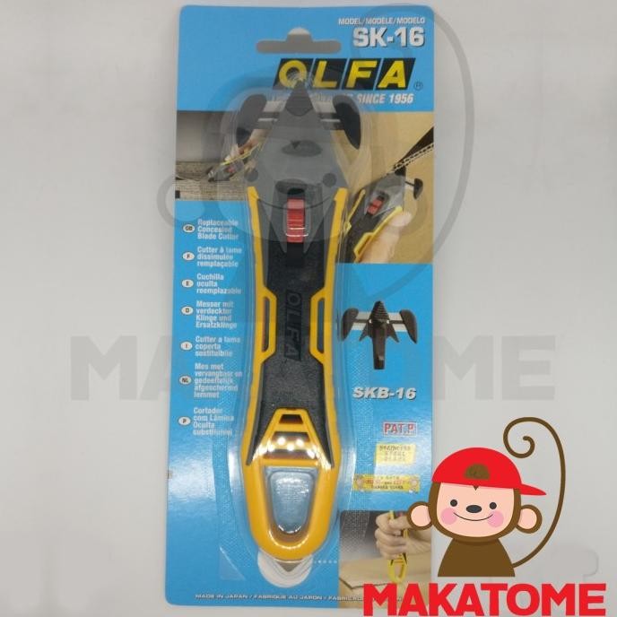 

SIAP KIRIM OLFA SAFETY CUTTER SK-16 KNIFE JAPAN PISAU SK16 CARDBOARD BOX KARDUS