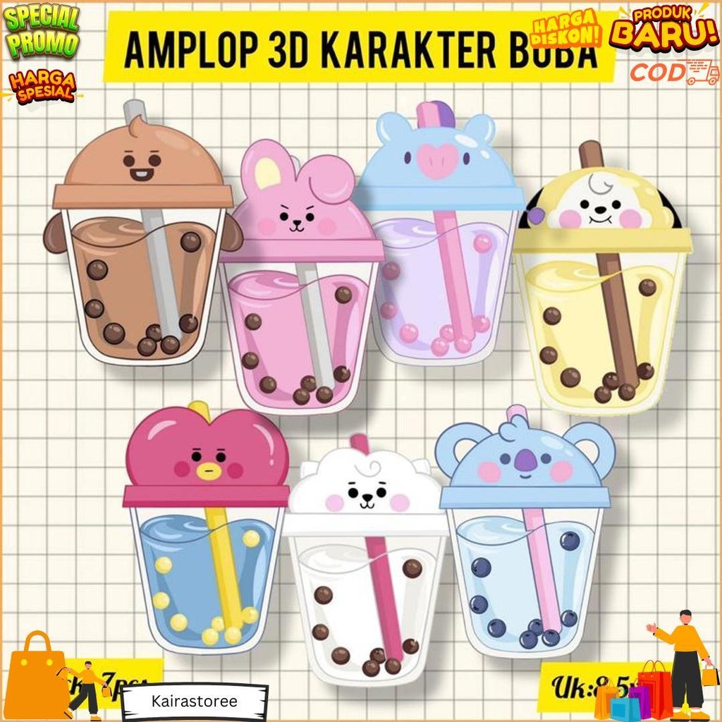

Amplop Lebaran 3D Motif Boba | Amplop Lebaran Karakter 3D Lucu/ Amplop Lebaran 2024 D Gratis Ongkir