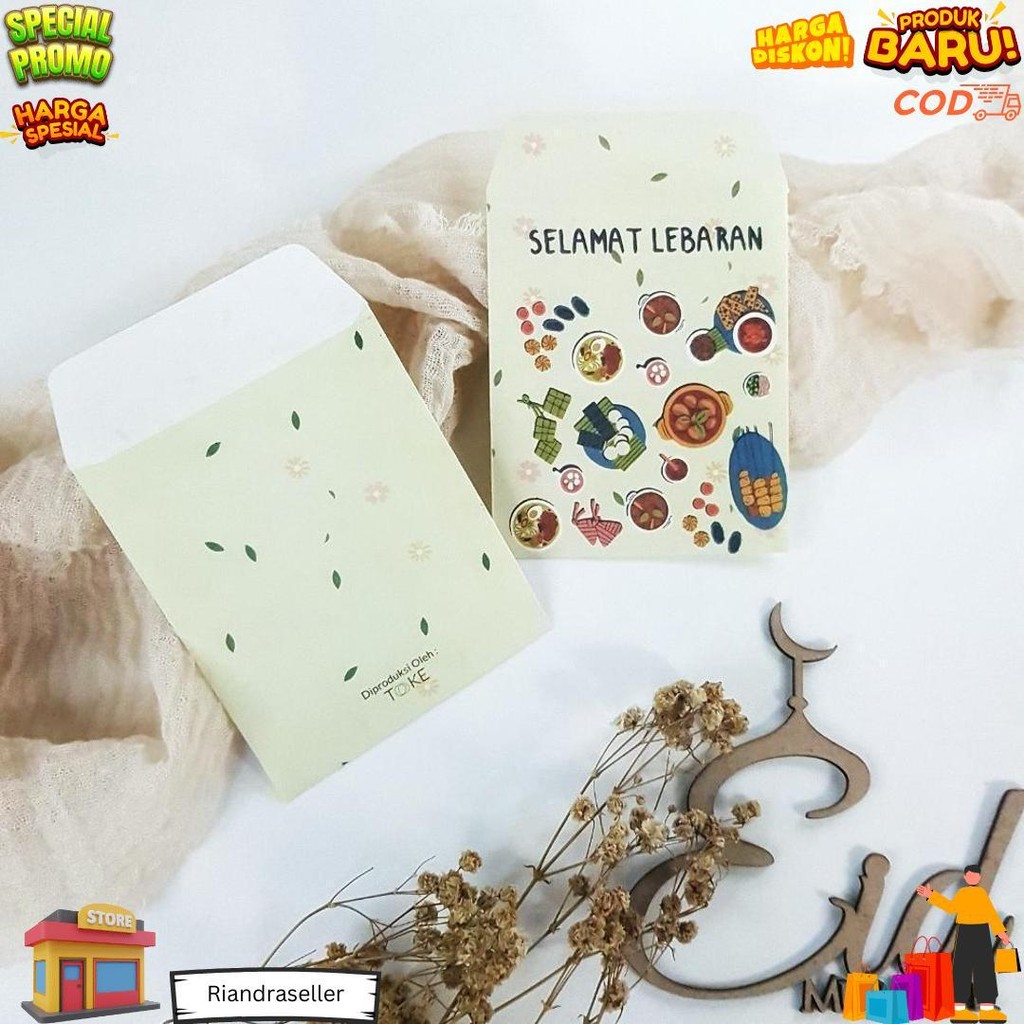 

[Paket 10Pcs] - Amplop Lebaran - Amplop Idul Fitri D Promo Puncak