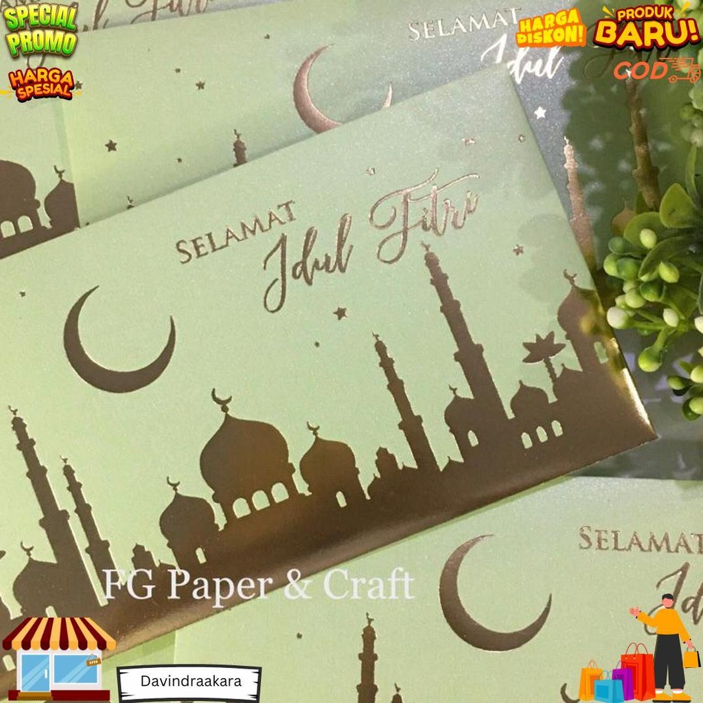 

Amplop Lebaran Idul Fitri Elegant Ramadhan Mosque 5Pcs By Fgpaper D Gratis Ongkir
