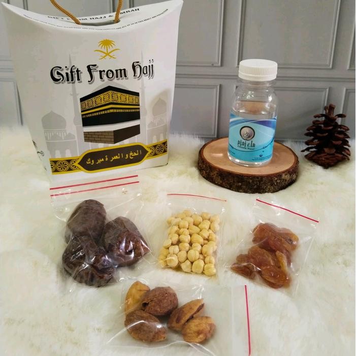 

Paket C Oleh Oleh Haji & Umroh + Kacang Almond ( isi 25 ) Souvenir Gift Makanan Food