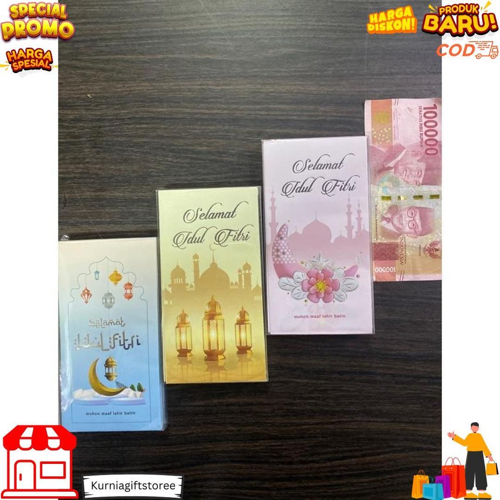 

Amplop Lebaran Idul Fitri Panjang Serbaguna Motif Islamiah Isi 50Pcs Angpo Lebaran D Promo 3.3