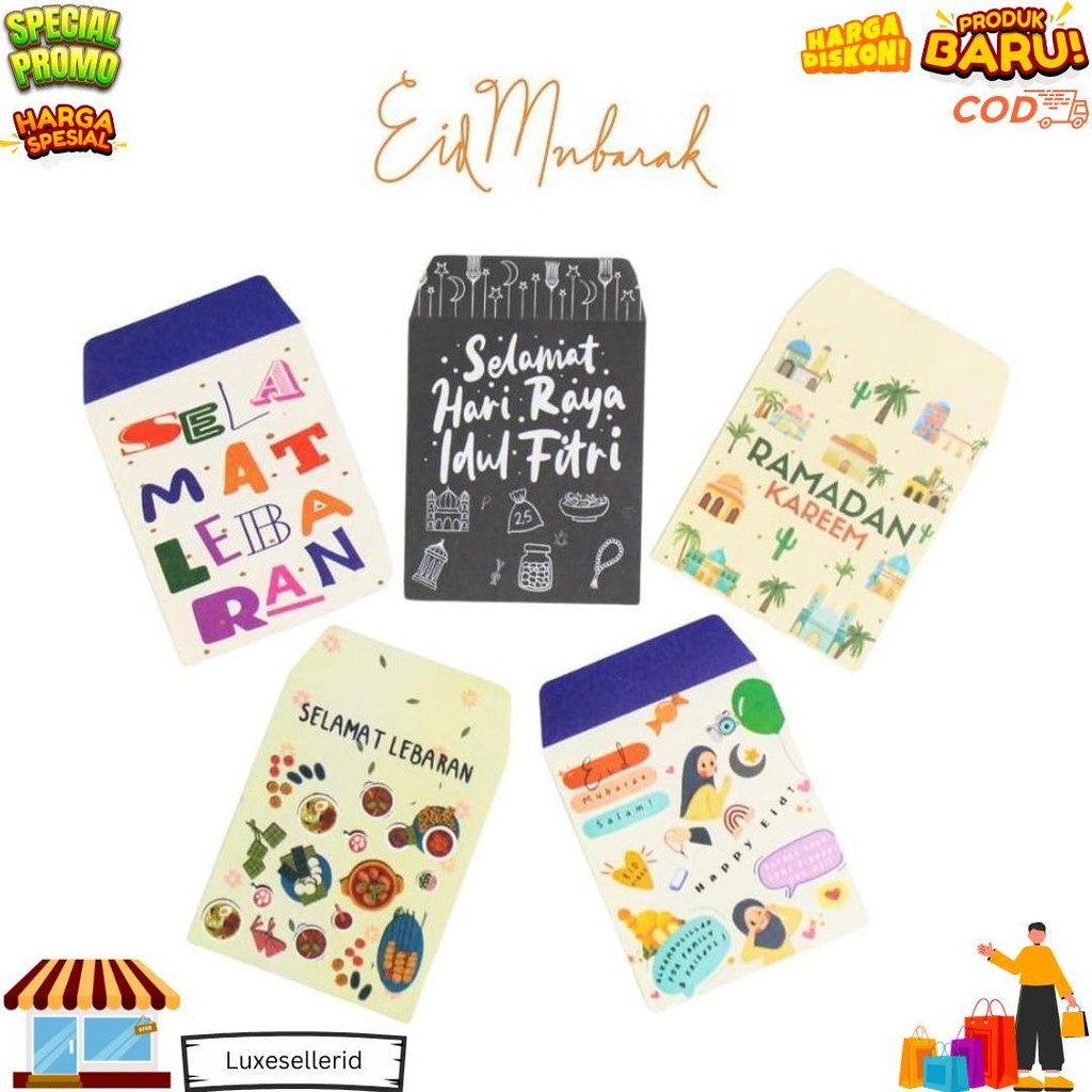 

[Paket 10Pcs] - Amplop Lebaran - Amplop Idul Fitri D Terlaris