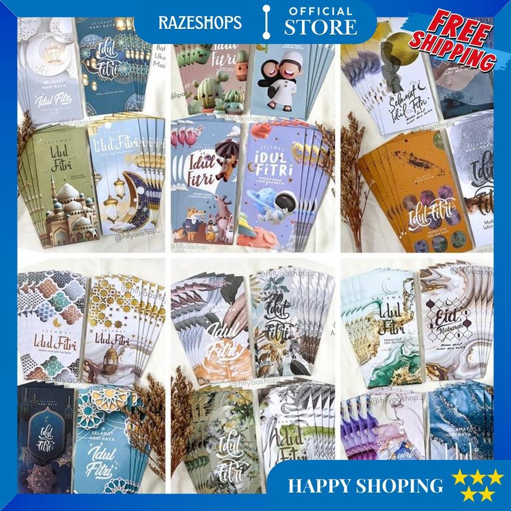 

[Reseller] 100Pcs Amplop Lebaran Premium / Amplop Idul Fitri Bahan Tebal D Terlaris