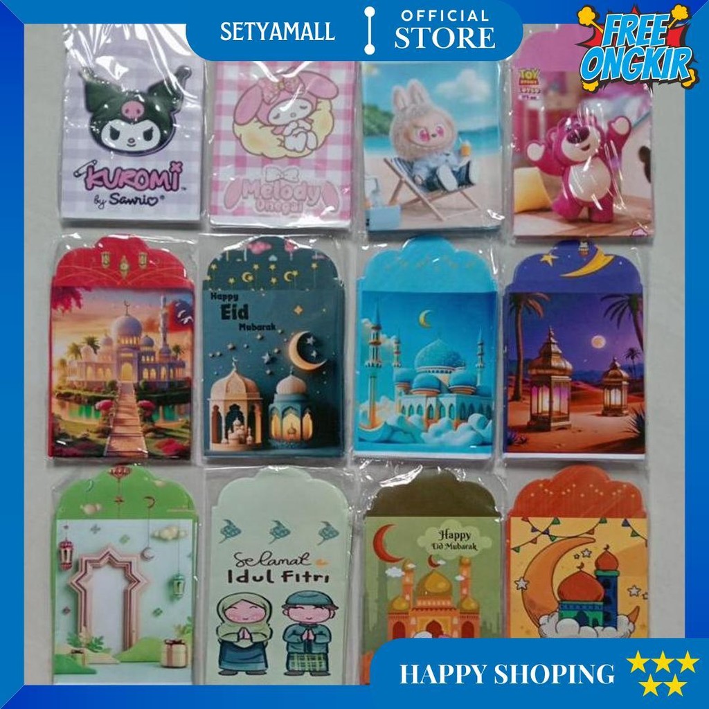 

Amplop Lebaran Size Medium 7X12 Cm (1 Pack Isi 10 Pcs Amplop) D Promo 3.3