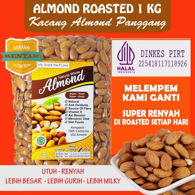 

Sale Kacang Almond Panggang Kupas - Almon Roasted Original Premium
