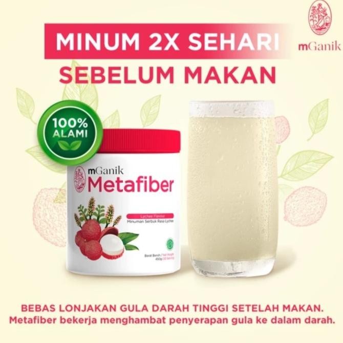 

Sale Mganik Metafiber Drink 252Gram 42 Serving Serat Bebas Gula Bpom Halal