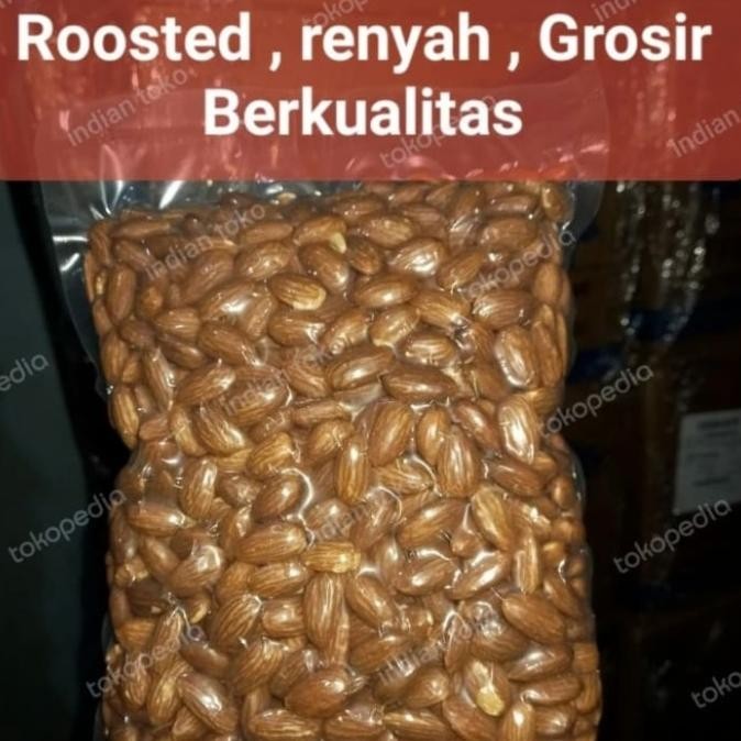 

Promo Almond Roasted 1Kg Grade A Premium/ Almond Panggang