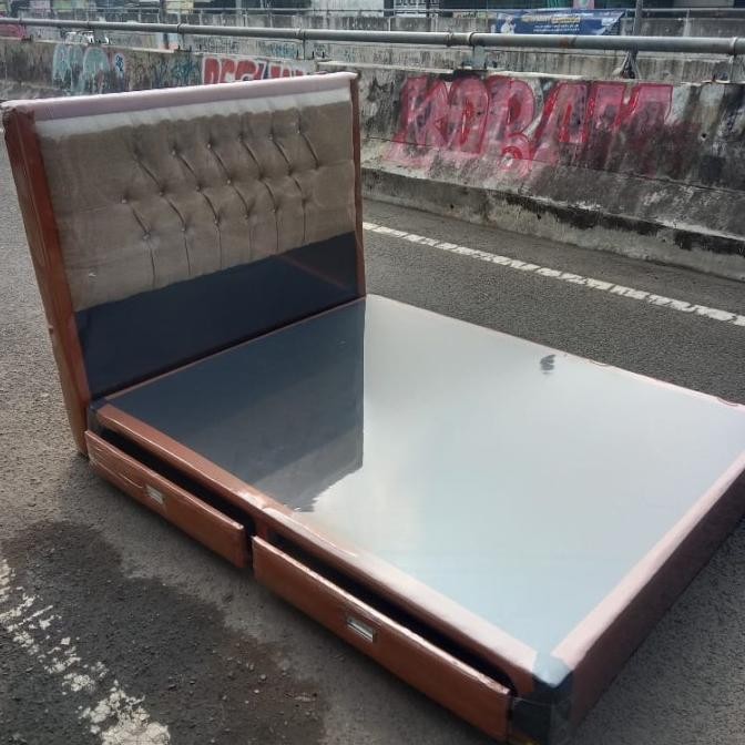 Dipan 160X200 Minimalis Laci Premium