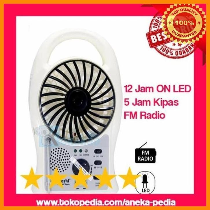 [ANE] [EKSTRA KIPAS + LED + FM RADIO] LAMPU KIPAS DARURAT EMERGENCY TERBAIK