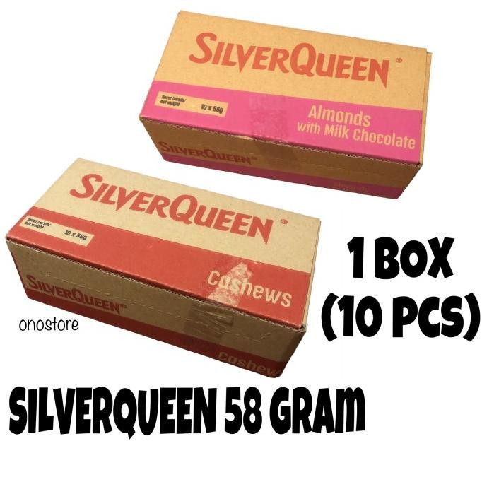 

Murah Silverqueen Cokelat Almond Cashew 58 Gram 1 Box (10 Pcs)