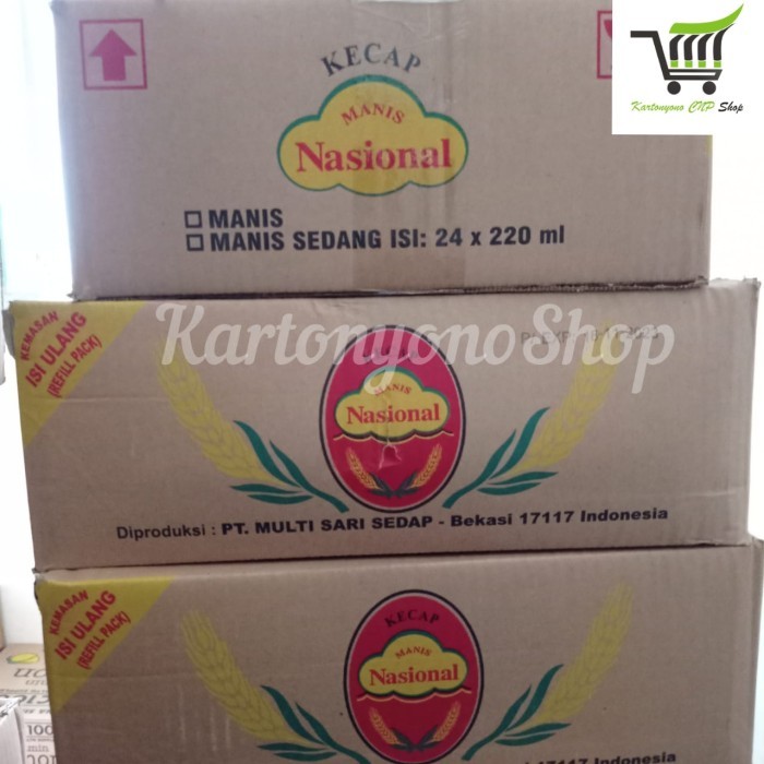 

Kecap Manis Nasional Refill Sedang Per Dus Isi 24 Pcs {TerlarisBest Seller}