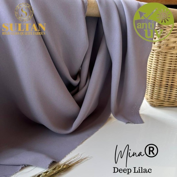 KAIN ABAYA SULTAN MINA POLOS DEEP LILAC - DARK VELVET