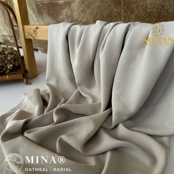 KAIN ABAYA SULTAN MINA ANTI UV EMBOSS RADIAL