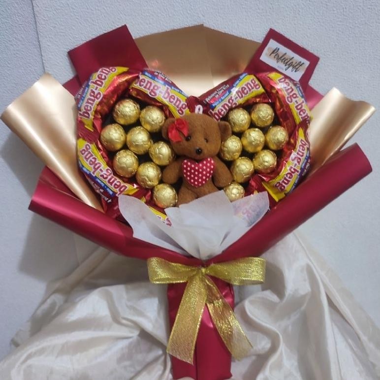 

SALE Love Bouquet | Buket Coklat Love | Gift Valentine| Ulang Tahun rwet-23