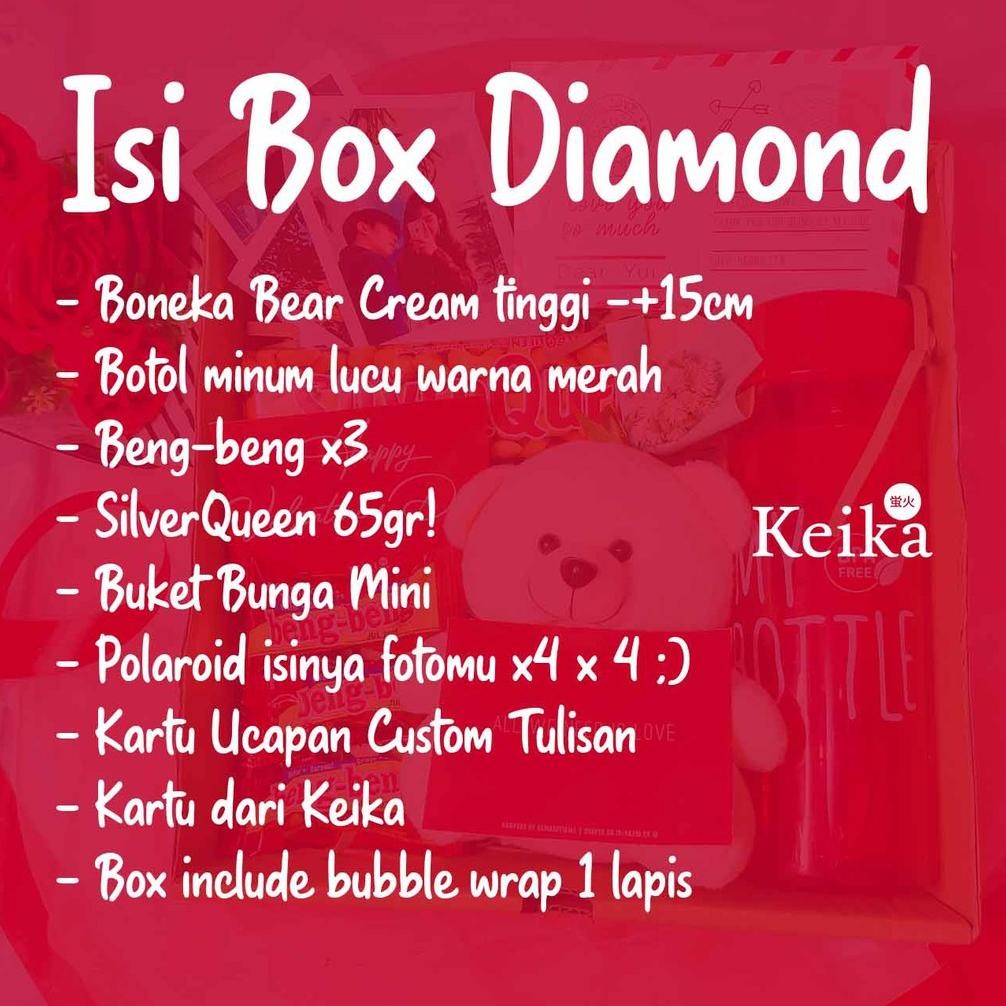 

TERLARIS Love Box by Keika | Kado Hampers Cewek Gift Box Ulang Tahun Cewek Pacar Hadiah Anniv Coklat Boneka Wisuda hampers Valentine Ramadan Parcel idul fitri ng-65