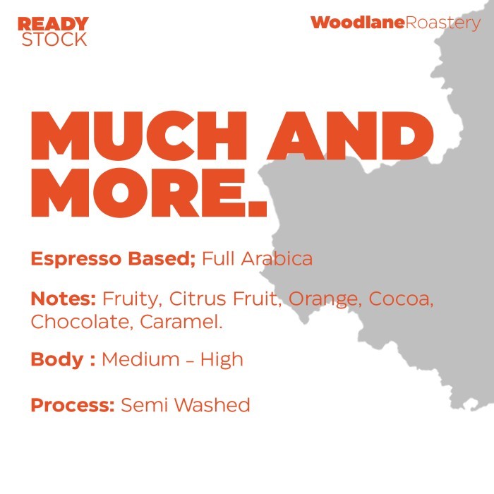 

Kopi Espresso Full Arabika 100% Much & More 500 Gram