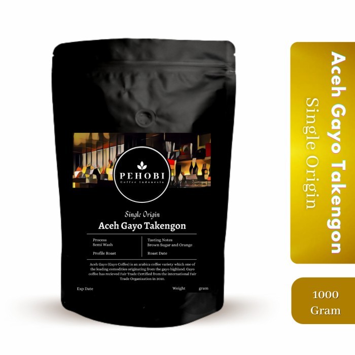 

Pehobi Kopi Arabica Aceh Gayo Takengon 1Kg