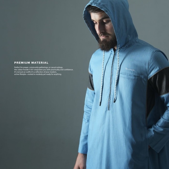 New New Jubah Hoodie Samase Premium Material Jubah Gamis Pria Hoodie Lengan Panjang Jubba Samase S