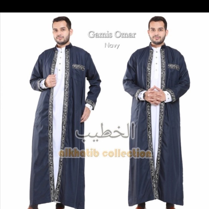 Promo Jubah Luaran Luar Habaib Pria Muslim Motif Bordir Best Seller