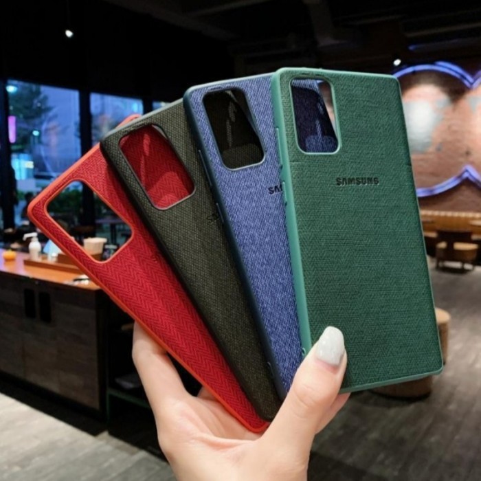 Back Case Cover Casing Canvas Denim Samsung Galaxy A52S 5G