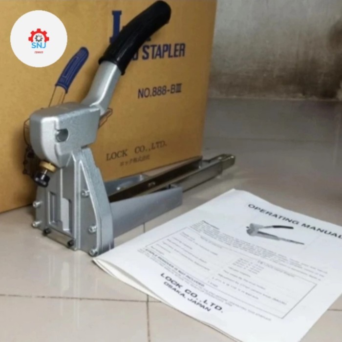 

LOCK HAND STAPLER 15 MM ORI JAPAN ALAT STAPLES KARTON KARDUS 15MM