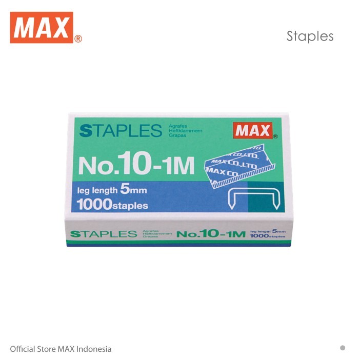 

STAPLES MAX MINI HD-10 XS + ISI STAPLER 10-1 M ( 2 PCS)