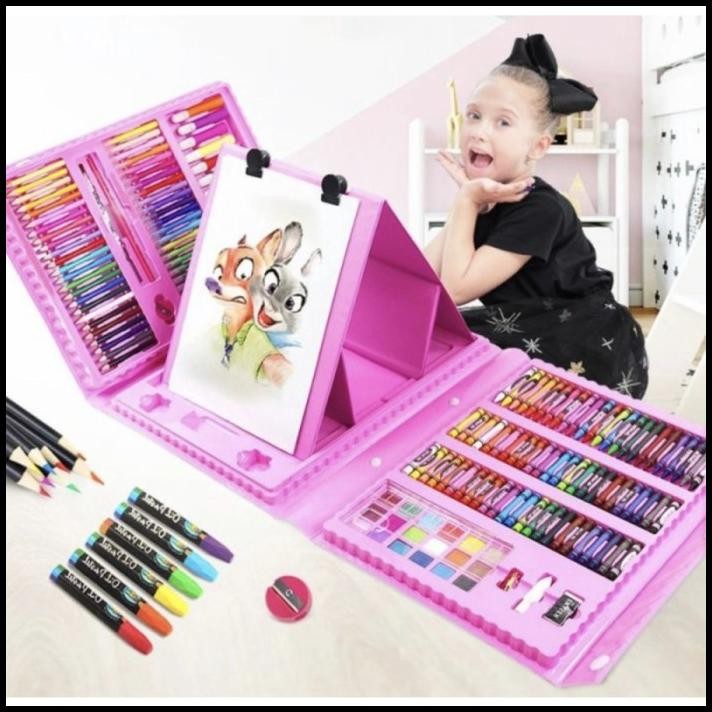

Set Crayon 208 Pcs / Krayon Mewarna Alat Menggambar Mewarnai Anak