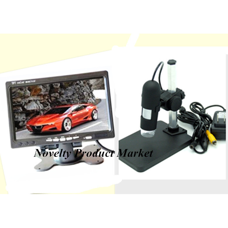 KYH With 7 Inch LCD Monitor 1200X AV Microscope For Science Inspection LED Illumination