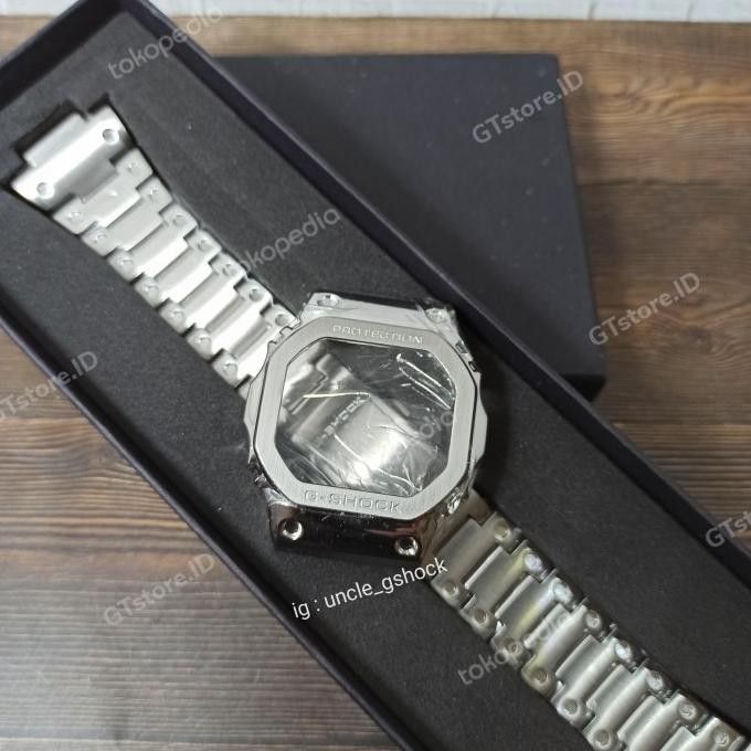 bnb metal bezel n bracelet g-shock gshock dw 5600/dw5600/gwb5600 Terlaris