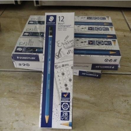 

New Arrival Promo Pensil Staedtler 2B Pensil Ujian Per Pack 12Pcs Termurah