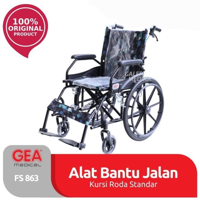 Produk Baru Kursi Roda GEA FS 863 Steel Wheelchair - Kursi Roda Travelling GEA