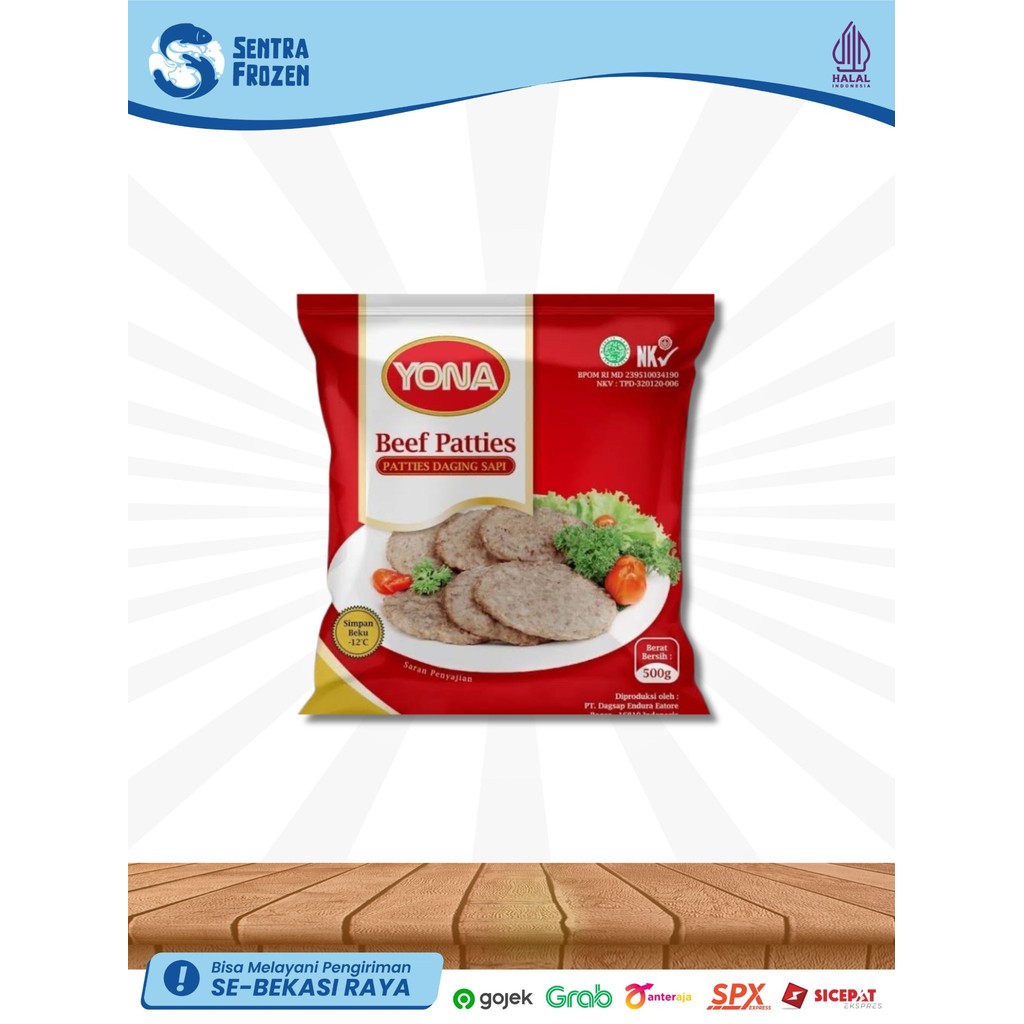 

YONA BEEF PATTIES 500GR ( 12 )