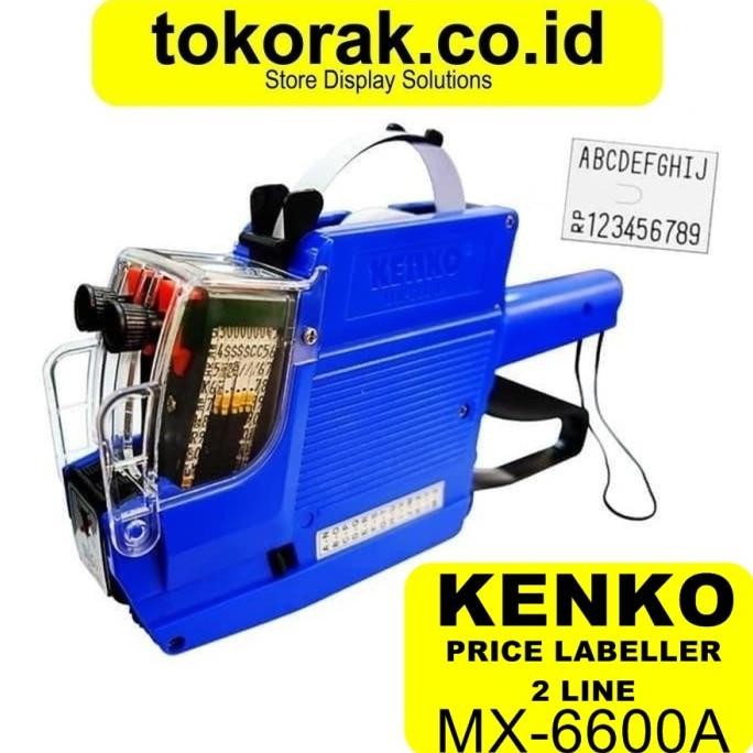 

PRICE LABELLER MX-6600A KENKO MESIN ALAT LABEL HARGA 2 BARIS