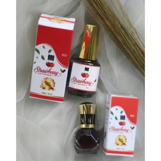 kutex halal muslimah henna original strawberry nail henna