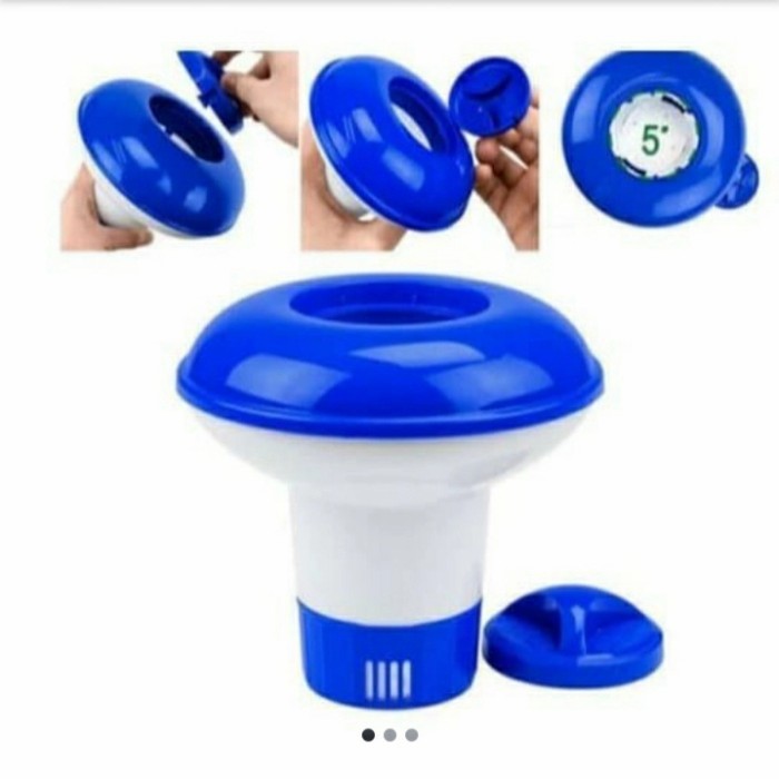 Floating Chlorine Dispenser Tempat Tablet Kecil