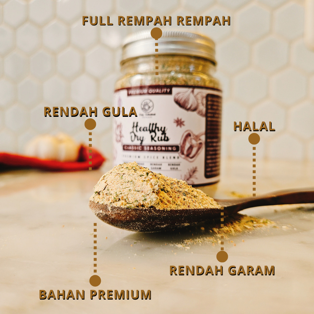 

HG Cap Sahabat Healthy Dry Rub Bumbu Marinasi Rendah Kalori - Classic Seasoning