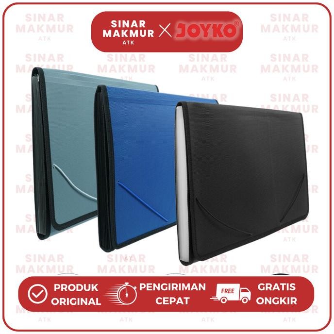 

EXPANDING FILE/MAP HARMONIKA/ORGANIZER FOLIO EF-2538 JOYKO (PCS) STOK TERBATAS