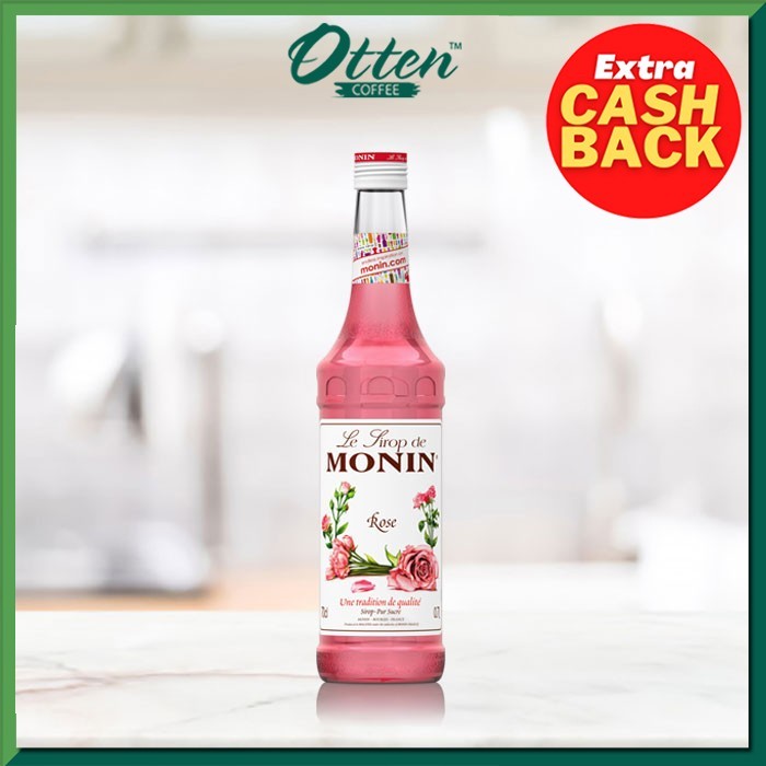 

Monin - Syrup Rose (700 ML) - Sirup Minuman Rasa Mawar