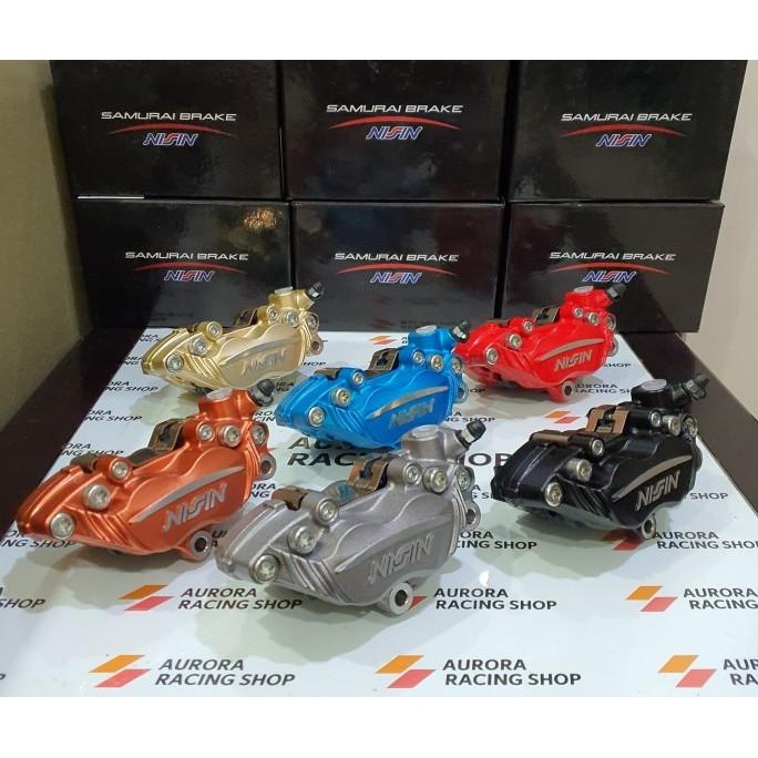 KALIPER DEPAN NISSIN SAMURAI 4 PISTON NINJA 150 R / RR