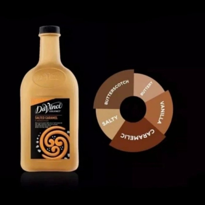 

terbaru !!! davinci sauce salted caramel 1 dos isi 6 botol ready