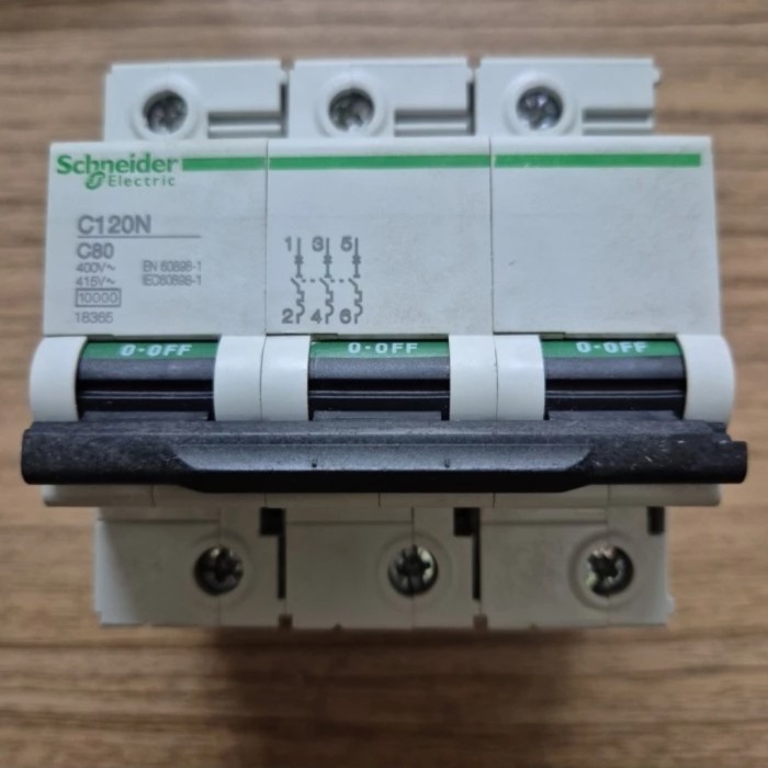 MCB SCHNEIDER C120N 3P 80A ORIGINAL