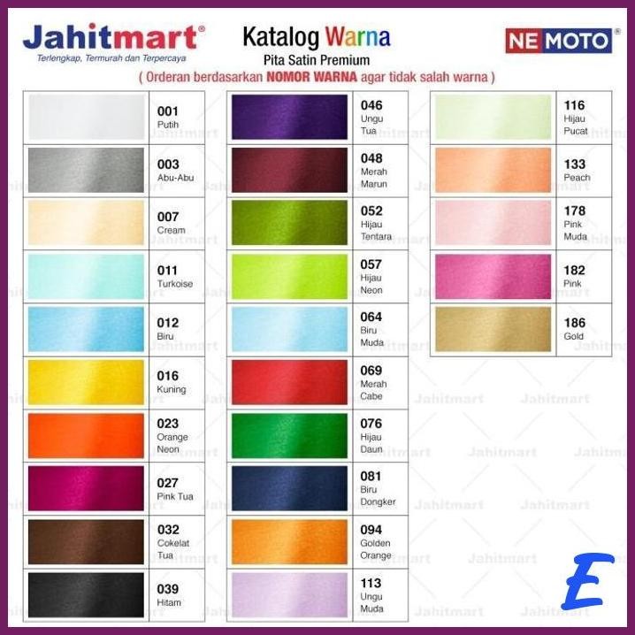 

| JH | PITA SATIN 1/4INCH - 0.635CM PER ROLL