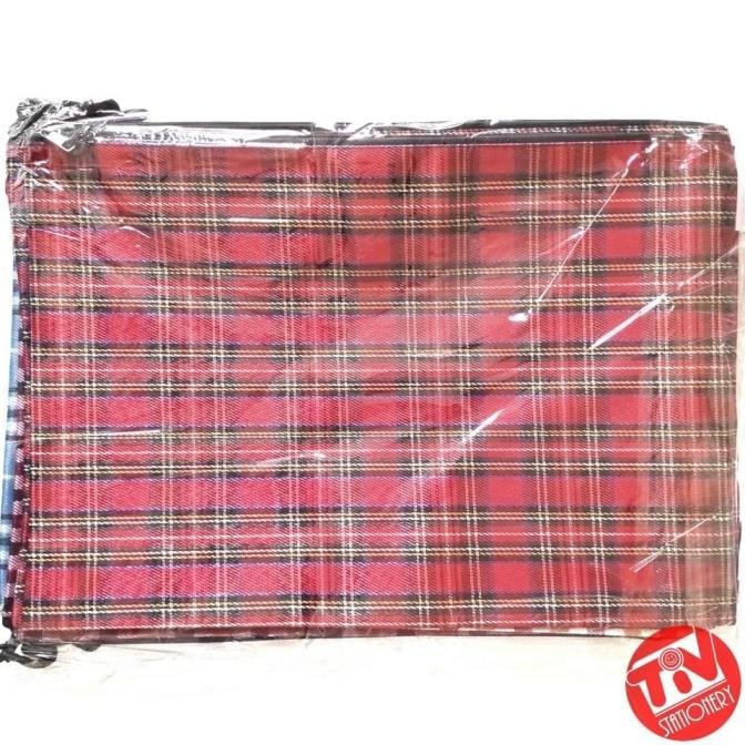 

MAP ZIPPER / RESLETING JOYKO DOCUMENT BAG B4 MOTIF KOTAK (PACK) STOK TERBATAS