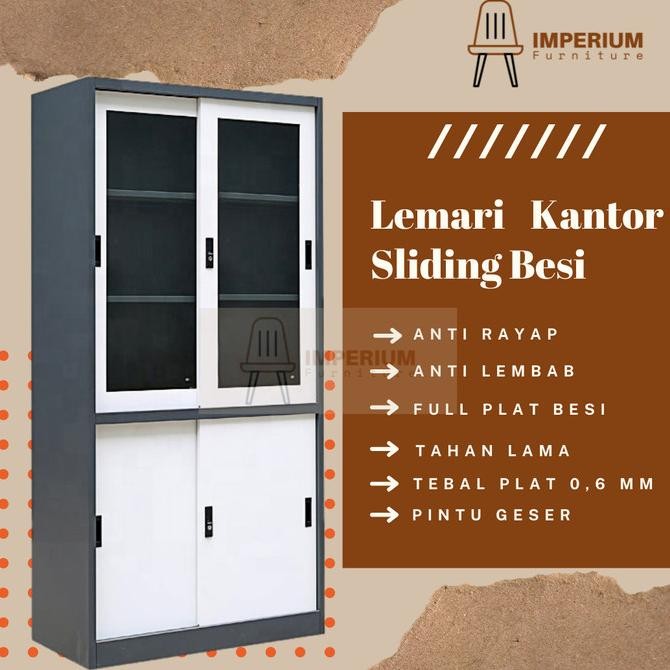 

TERBARU - Lemari File / Lemari Arsip / Lemari Kantor / Lemari Arsip Besi Sliding