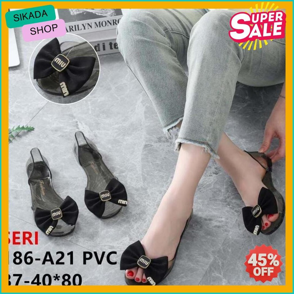 Sepatu Sandal Jelly Bunga Kaca  Alina Terlaris Produk Ini Banyak Dicari Mr1