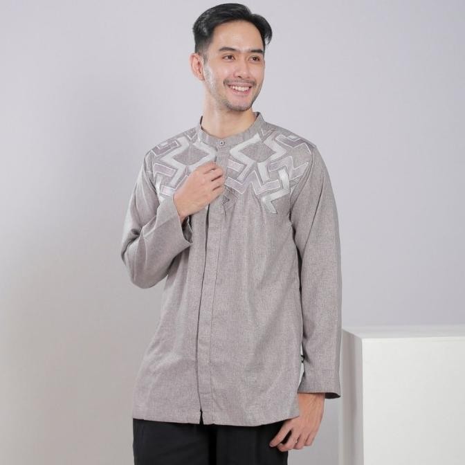 Muslimadani Baju Koko Dewasa Arham Kemko Lengan Panjang