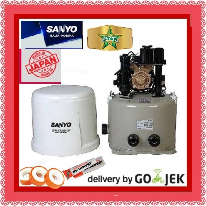 Mesin Pompa Air Sanyo Ph 258 Jp 250 Watt Japan Sumur Dangkal Pendorong