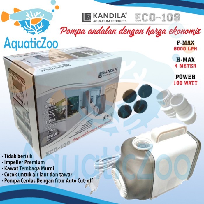 Kandila Eco 108 Pompa Air Aquarium Filter Powerhead 6000 Lph Eco108 Ph