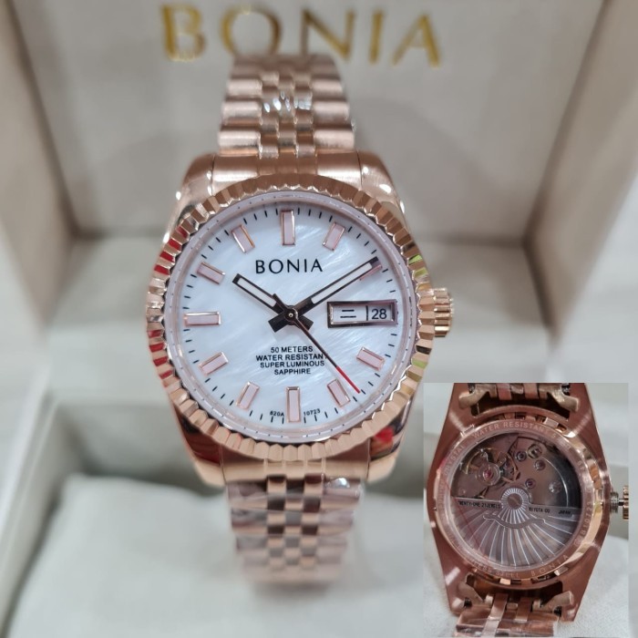 TERUJI Jam Tangan Wanita Bonia BNB 10723 Automatic Original Full Set